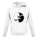 Yin Yang Cat unisex hoodie