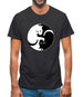 Yin Yang Cat Mens T-Shirt