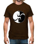 Yin Yang Cat Mens T-Shirt