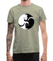 Yin Yang Cat Mens T-Shirt