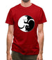 Yin Yang Cat Mens T-Shirt