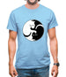 Yin Yang Cat Mens T-Shirt