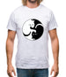 Yin Yang Cat Mens T-Shirt