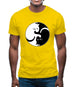 Yin Yang Cat Mens T-Shirt