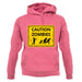 Caution Zombies Road Sign unisex hoodie