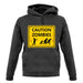 Caution Zombies Road Sign unisex hoodie