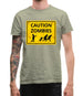 Caution Zombies Road Sign Mens T-Shirt