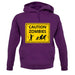 Caution Zombies Road Sign unisex hoodie