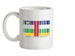 Central African Republic Barcode Style Flag Ceramic Mug