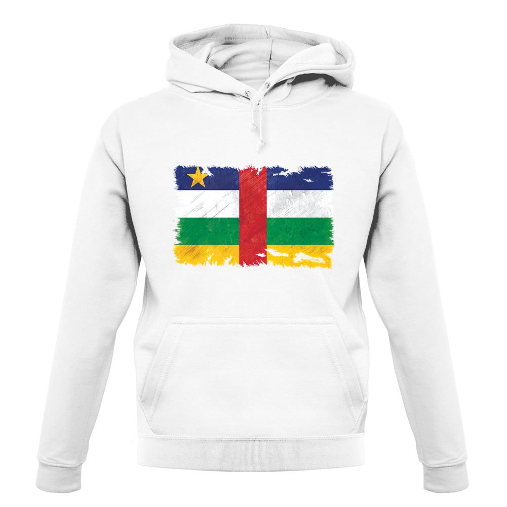Central African Republic Grunge Style Flag unisex hoodie