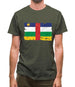 Central African Republic Grunge Style Flag Mens T-Shirt