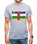 Central African Republic Grunge Style Flag Mens T-Shirt