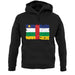 Central African Republic Grunge Style Flag unisex hoodie