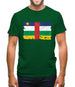 Central African Republic Grunge Style Flag Mens T-Shirt