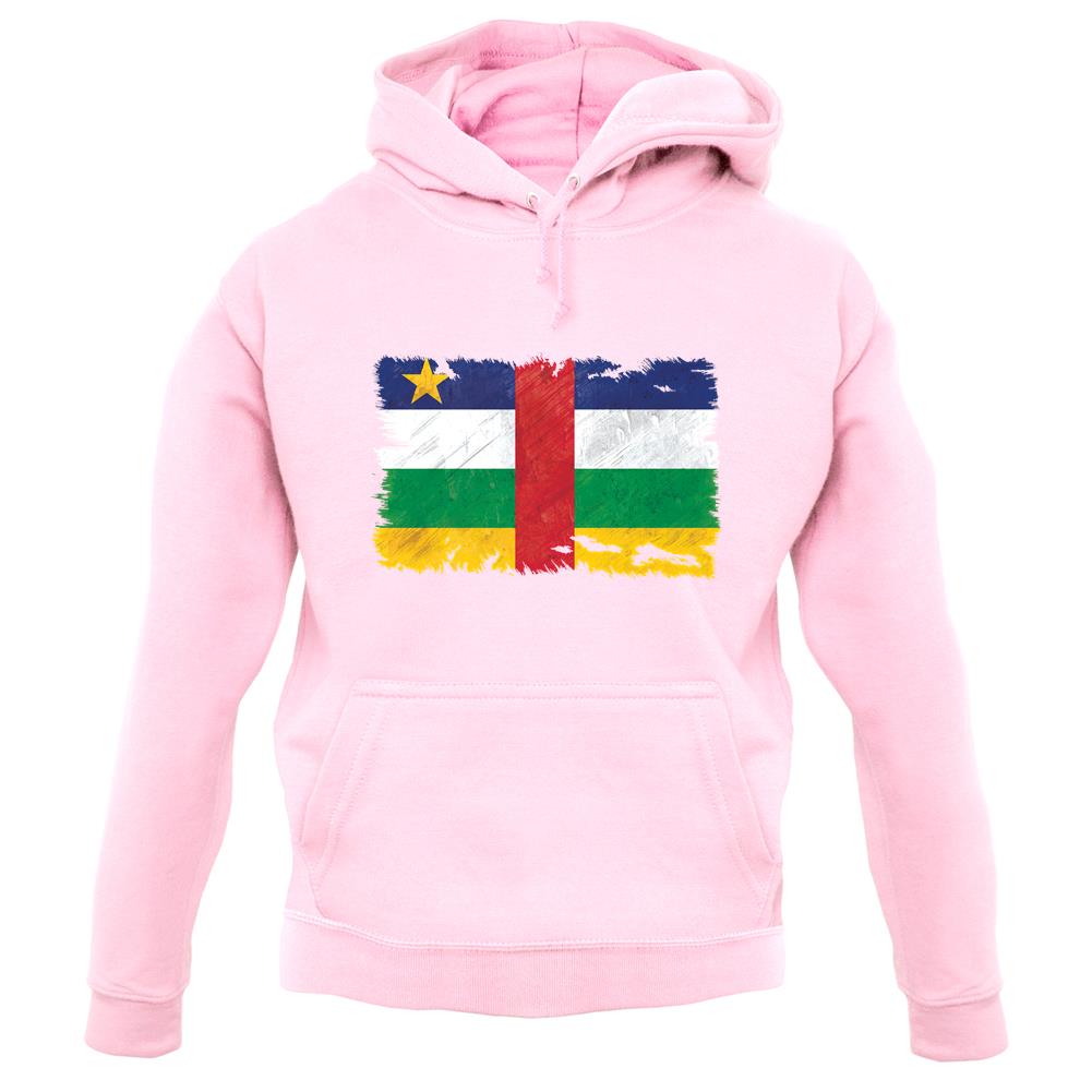 Central African Republic Grunge Style Flag unisex hoodie