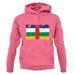Central African Republic Grunge Style Flag unisex hoodie