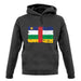 Central African Republic Grunge Style Flag unisex hoodie