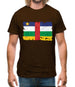 Central African Republic Grunge Style Flag Mens T-Shirt