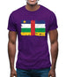 Central African Republic Grunge Style Flag Mens T-Shirt