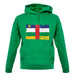 Central African Republic Grunge Style Flag unisex hoodie