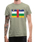 Central African Republic Grunge Style Flag Mens T-Shirt