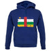 Central African Republic Grunge Style Flag unisex hoodie