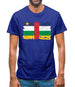 Central African Republic Grunge Style Flag Mens T-Shirt