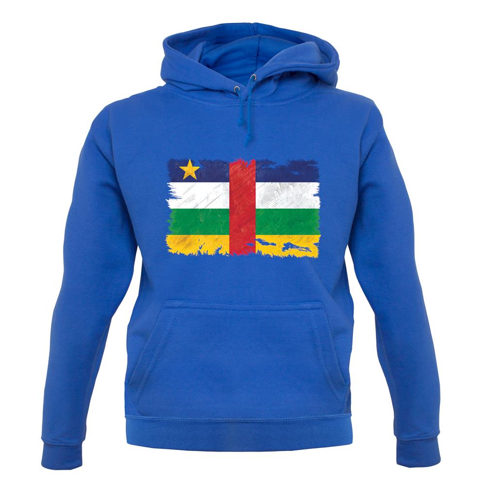 Central African Republic Grunge Style Flag unisex hoodie
