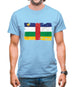 Central African Republic Grunge Style Flag Mens T-Shirt