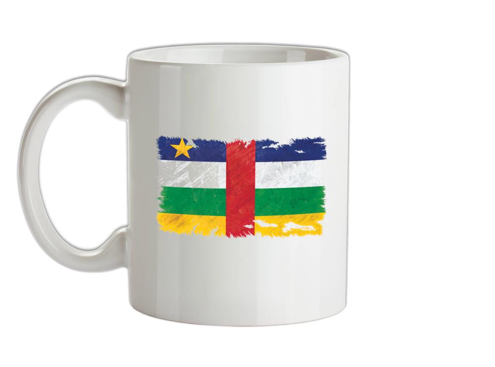Central African Republic Grunge Style Flag Ceramic Mug
