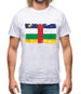 Central African Republic Grunge Style Flag Mens T-Shirt