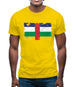 Central African Republic Grunge Style Flag Mens T-Shirt