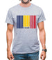 Chad Barcode Style Flag Mens T-Shirt