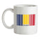 Chad Barcode Style Flag Ceramic Mug