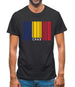 Chad Barcode Style Flag Mens T-Shirt