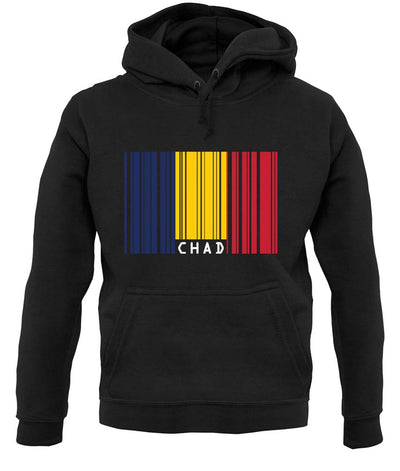 Chad Barcode Style Flag unisex hoodie