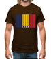 Chad Barcode Style Flag Mens T-Shirt