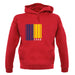 Chad Barcode Style Flag unisex hoodie