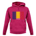 Chad Barcode Style Flag unisex hoodie
