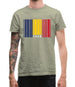 Chad Barcode Style Flag Mens T-Shirt