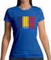 Chad Barcode Style Flag Womens T-Shirt