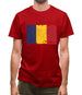 Chad Grunge Style Flag Mens T-Shirt