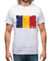 Chad Grunge Style Flag Mens T-Shirt