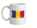 Chad Grunge Style Flag Ceramic Mug