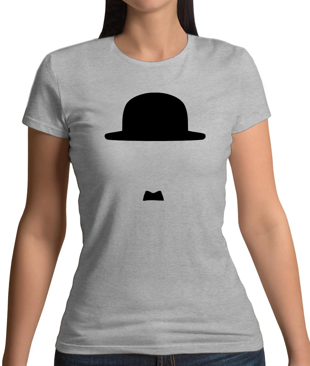 Minimalist Charlie Chaplin Womens T-Shirt
