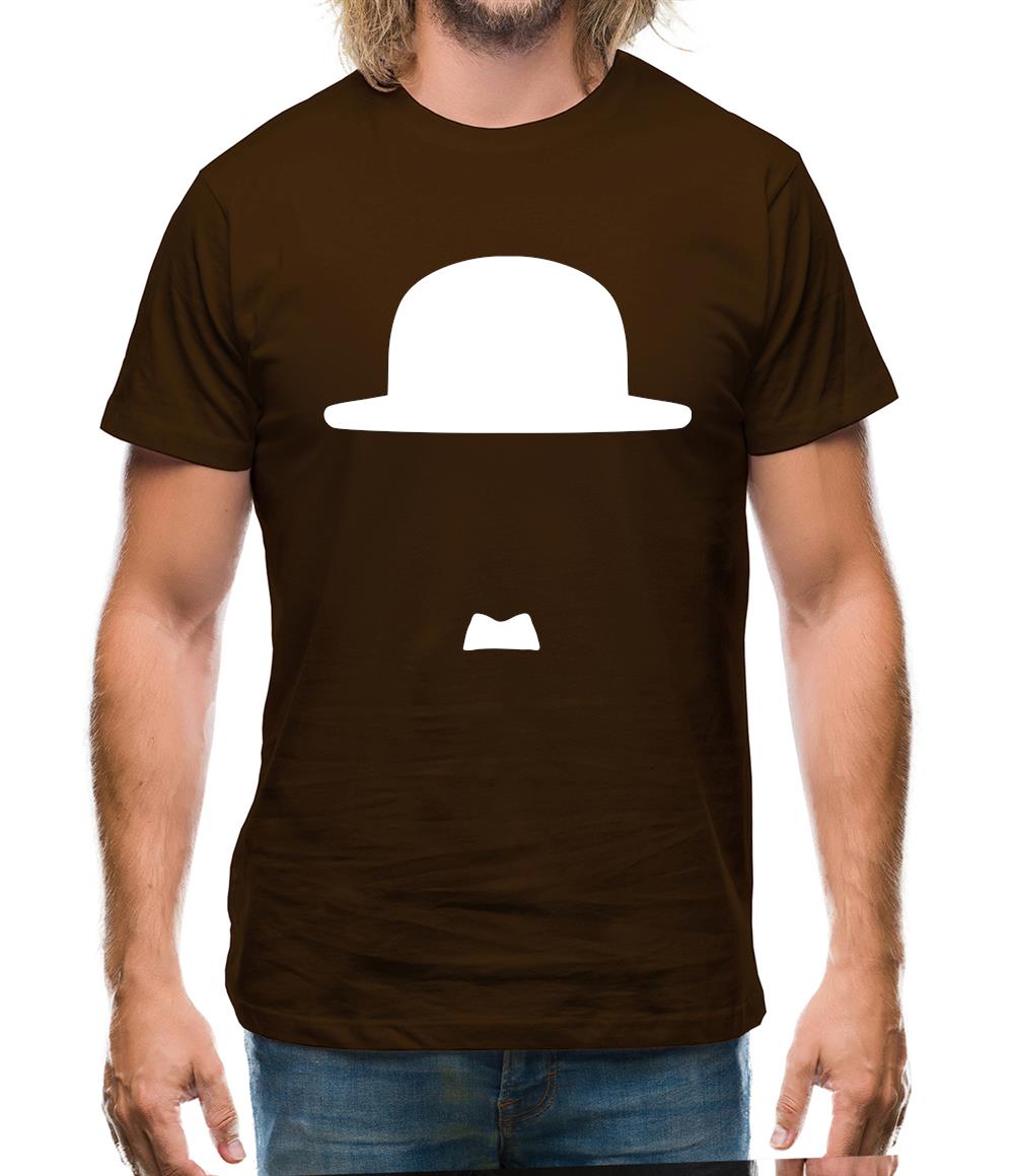 Minimalist Charlie Chaplin Mens T-Shirt