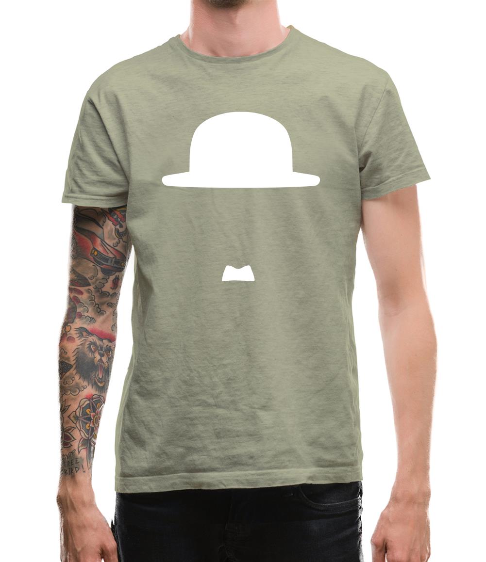 Minimalist Charlie Chaplin Mens T-Shirt