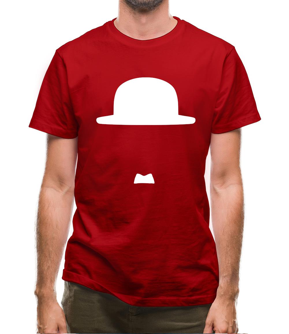 Minimalist Charlie Chaplin Mens T-Shirt