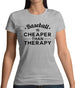 Baseball Is Cheaper Than Therapy Womens T-Shirt