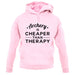 Archery Is Cheaper Than Therapy Unisex Hoodie